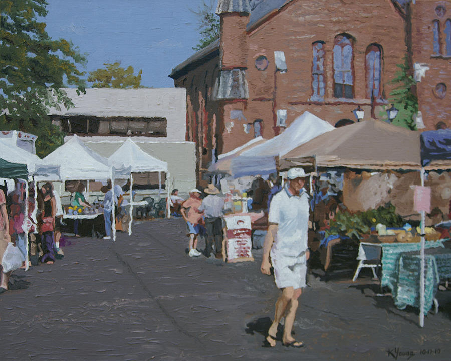 The Farmers Market Painting by Kenneth Young
