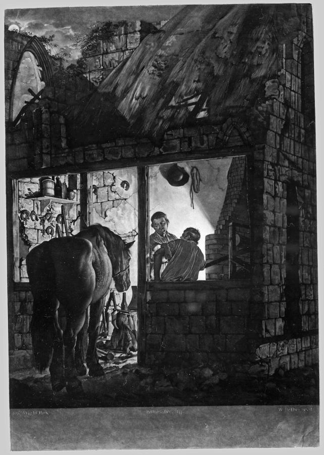 Beautiful Drawing - The Farriers Shop by William Pether