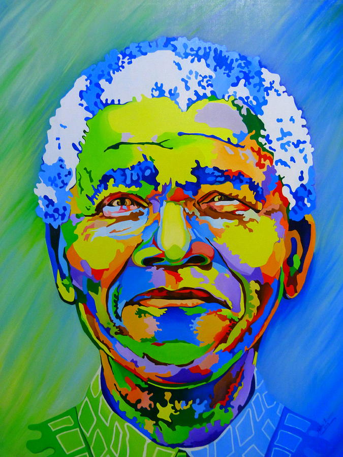 The Father Of The Rainbow Nation Painting By Netsa Lemma