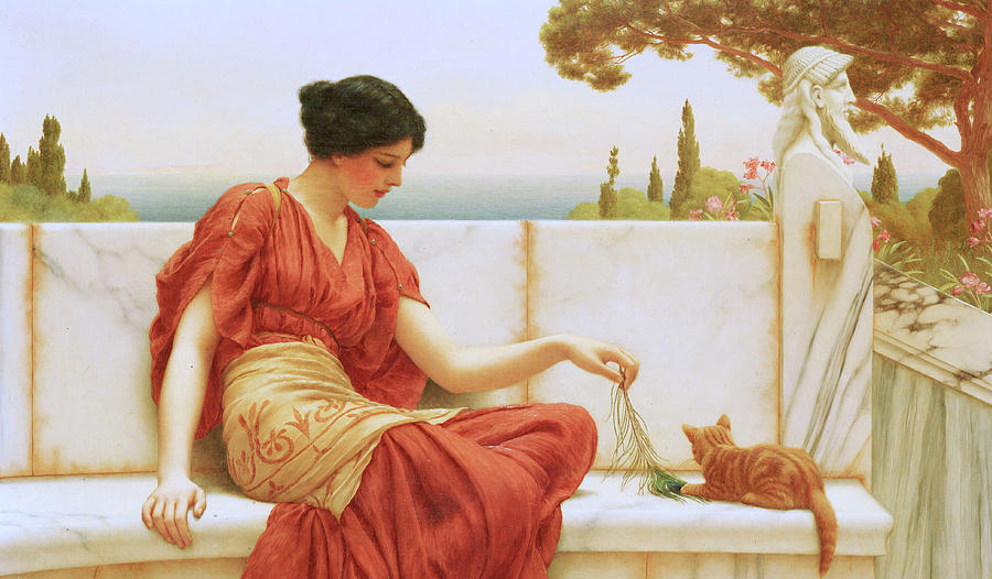 John William Godward Painting - The Favourite by John William Godward