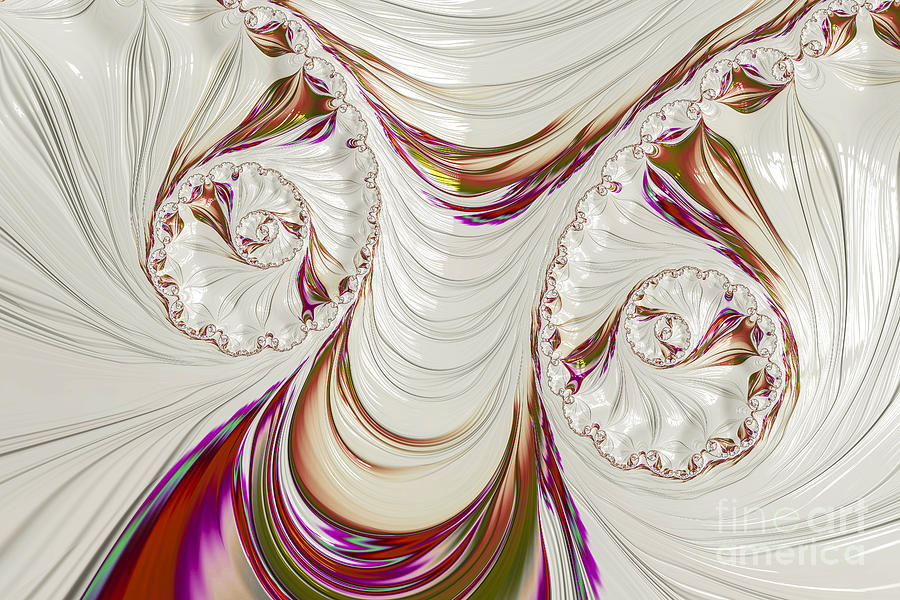 Abstract Digital Art - The Female Form 1 by Steve Purnell