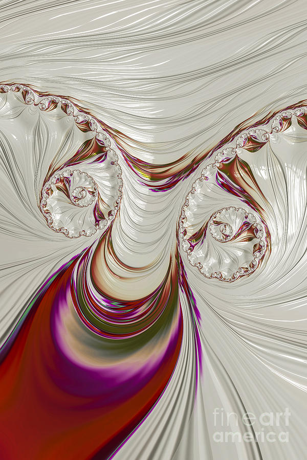 Abstract Digital Art - The Female Form 2 by Steve Purnell