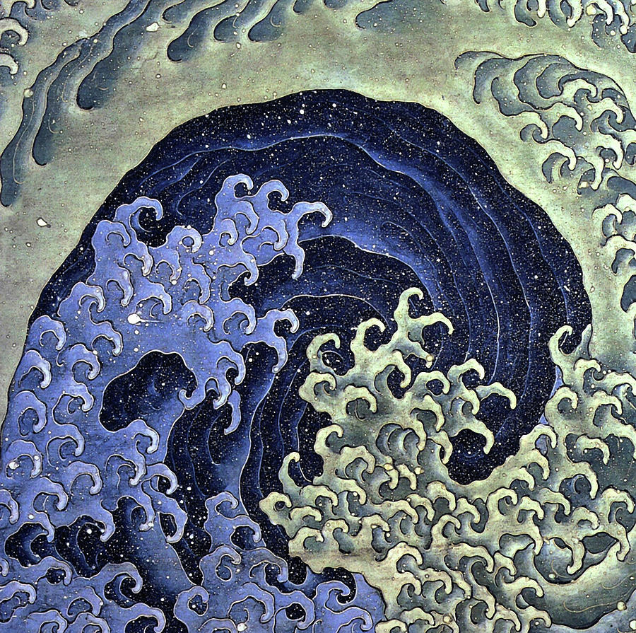 The Feminine Wave by Katsushika Hokusai  Photograph by Susan Eileen Evans