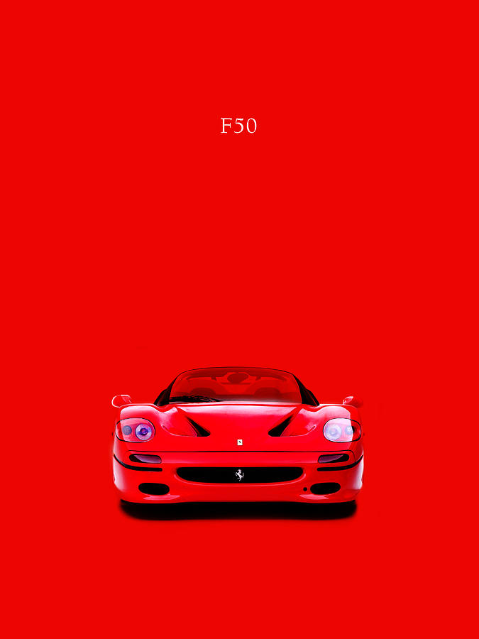 Car Photograph - The Ferrari F50 by Mark Rogan
