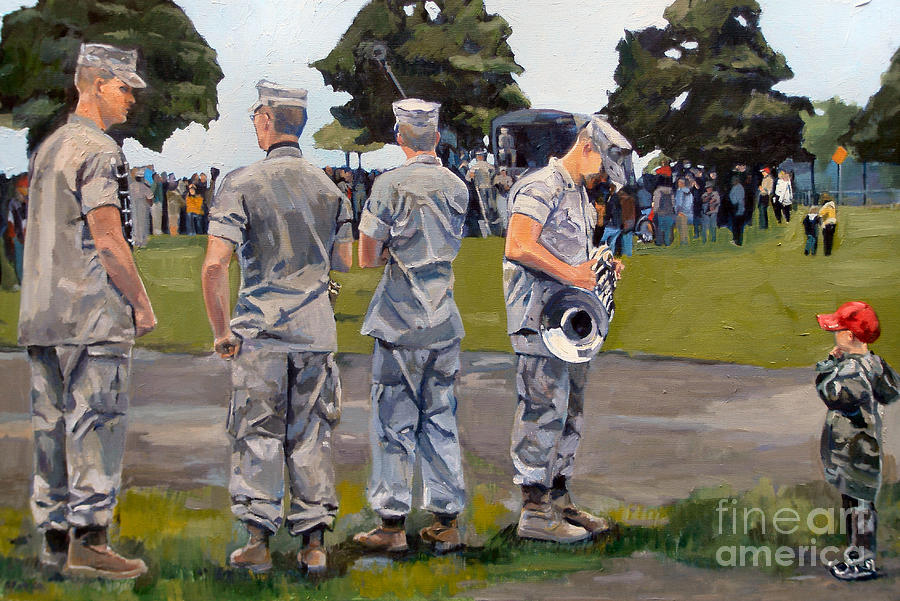 The Few The Proud Painting by Deb Putnam