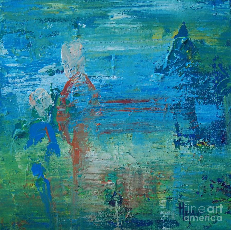 Abstract Painting - The Field by Terri Davis