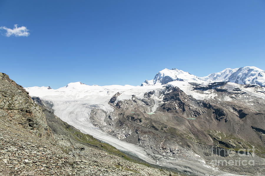 The Findel Glacier above Zermatt Photograph by Didier Marti