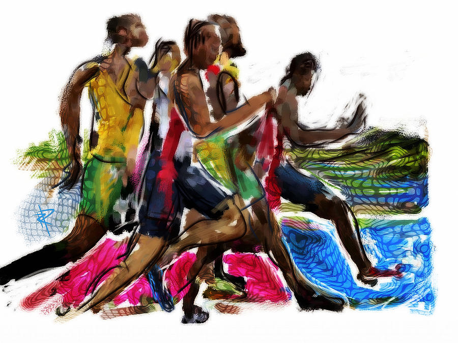 The Finish Line Mixed Media by Russell Pierce