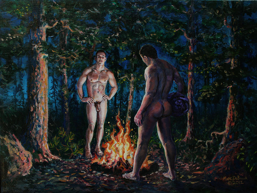 The Fire Between Them Painting by Marc DeBauch