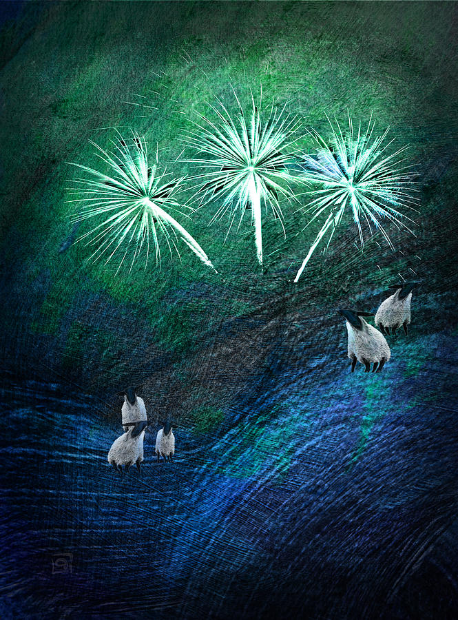 The Fireworks are Starting Digital Art by Jean Moore