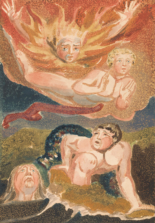 The First Book of Urizen, Plate 22 Relief by William Blake