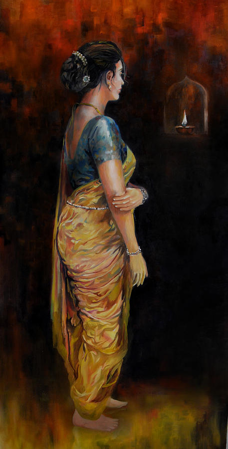 The first Diwali Painting by Parag Pendharkar
