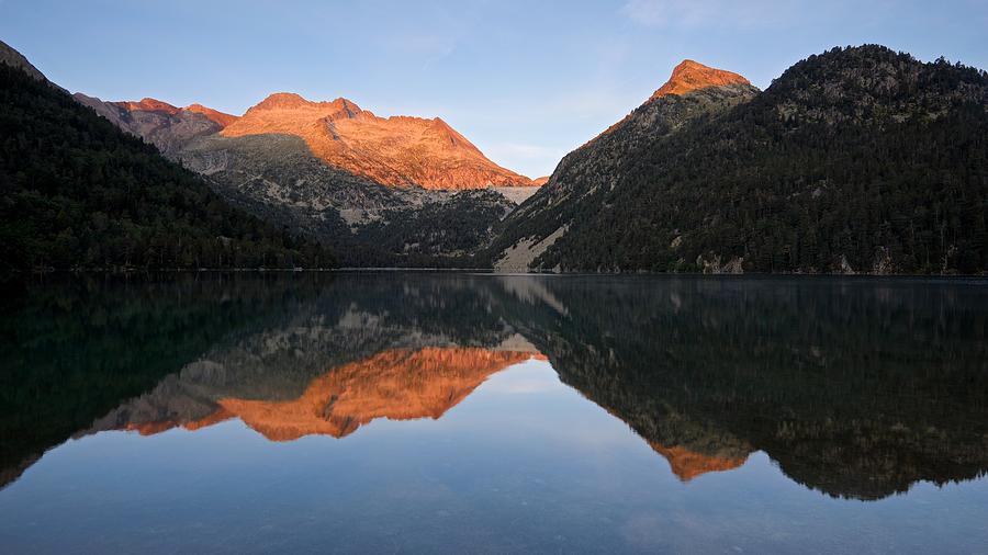 The First light in the Pyrenees  Photograph by Stephen Taylor