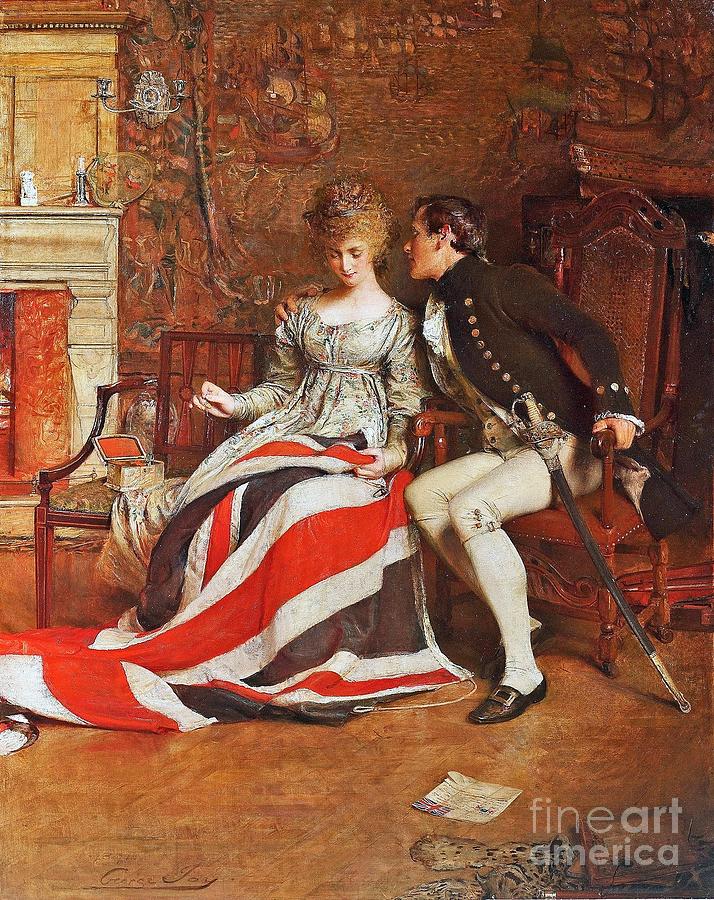 Flag Painting - The First Union Jack  by MotionAge Designs