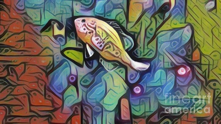 The fish Digital Art by Jennifer E Doll