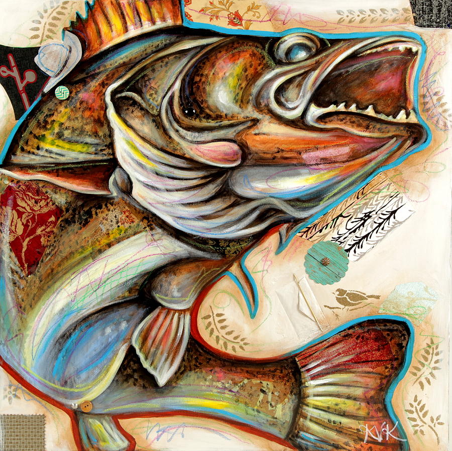 The Fish Mixed Media by Katia Von Kral