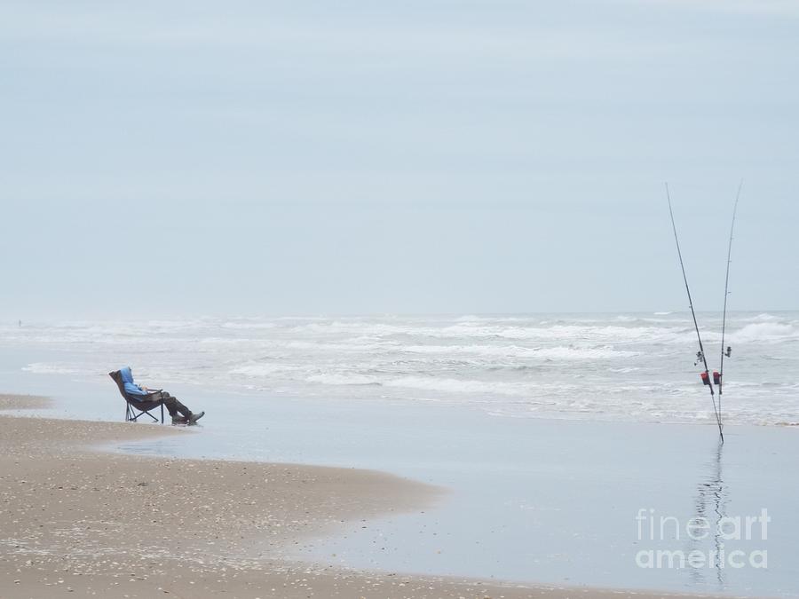 The Fisherman On South Padre Island Photograph by John Kolenberg