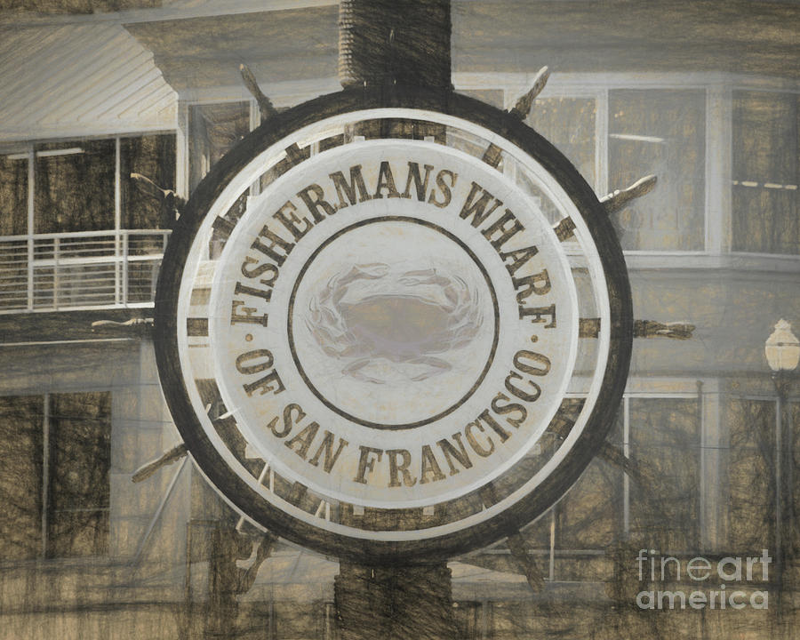 The Fishermans Wharf Sign Photograph by Scott Cameron