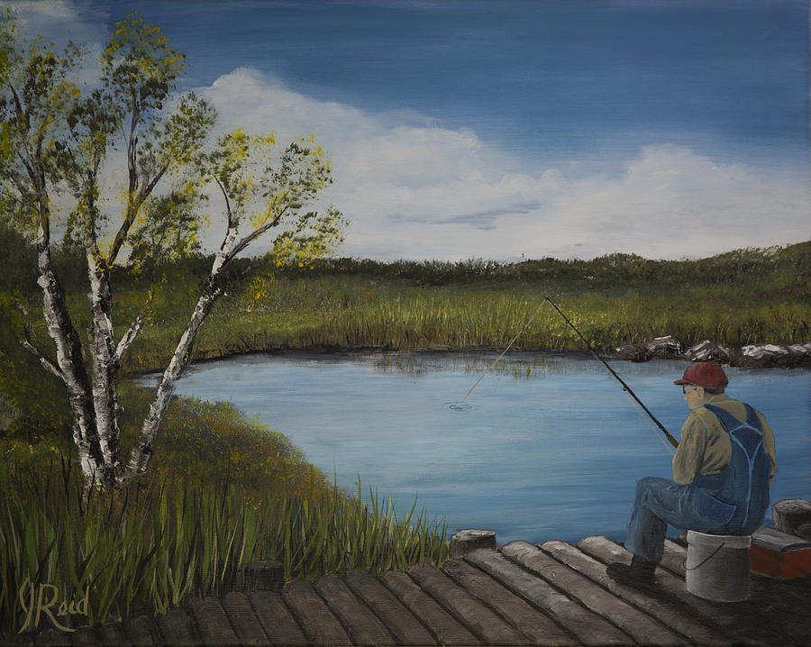 Fishermen Painting - The Fishermen by John Reid