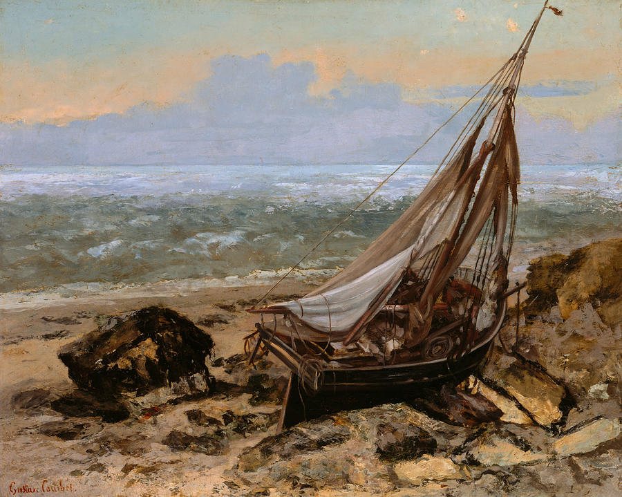 The Fishing Boat, 1865 Painting by Gustave Courbet