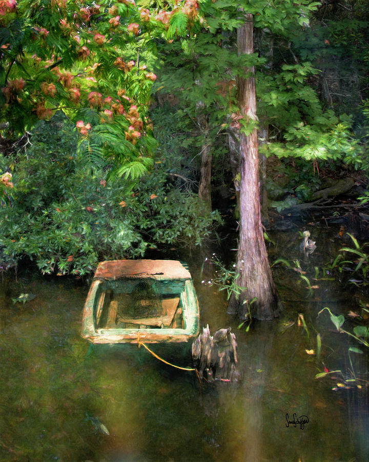 The Fishing Hole Digital Art by Sandra Schiffner
