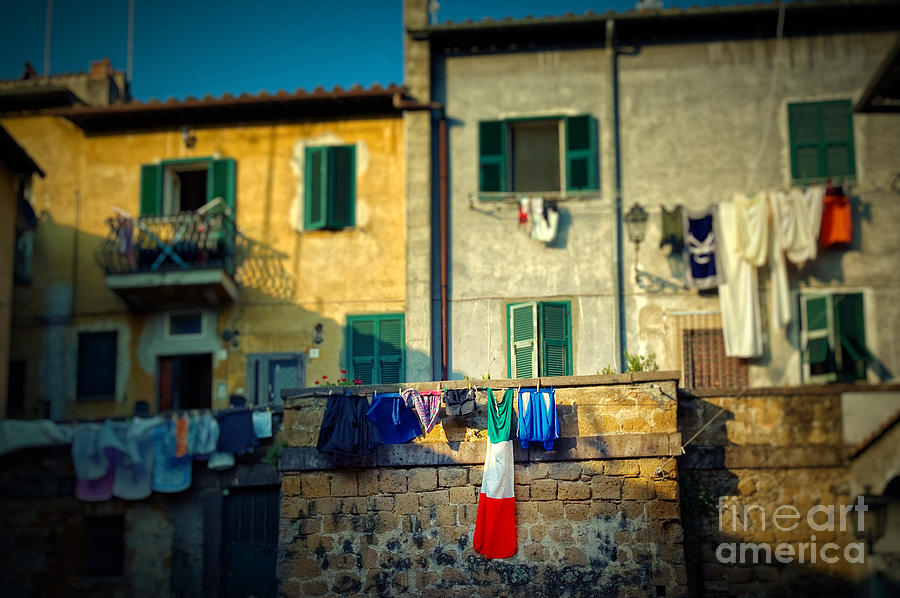 The flag needed washing Photograph by Silvia Ganora