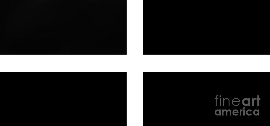 Black And White Photograph - The Flag Of St. Piran Cornwall by Linsey Williams