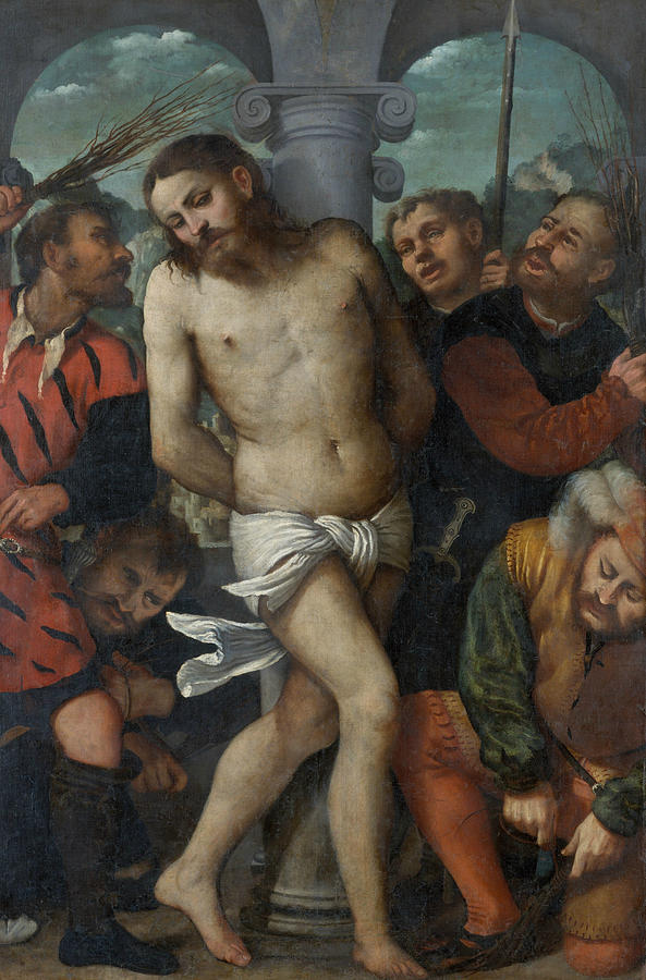 The Flagellation Painting by Girolamo Romanino