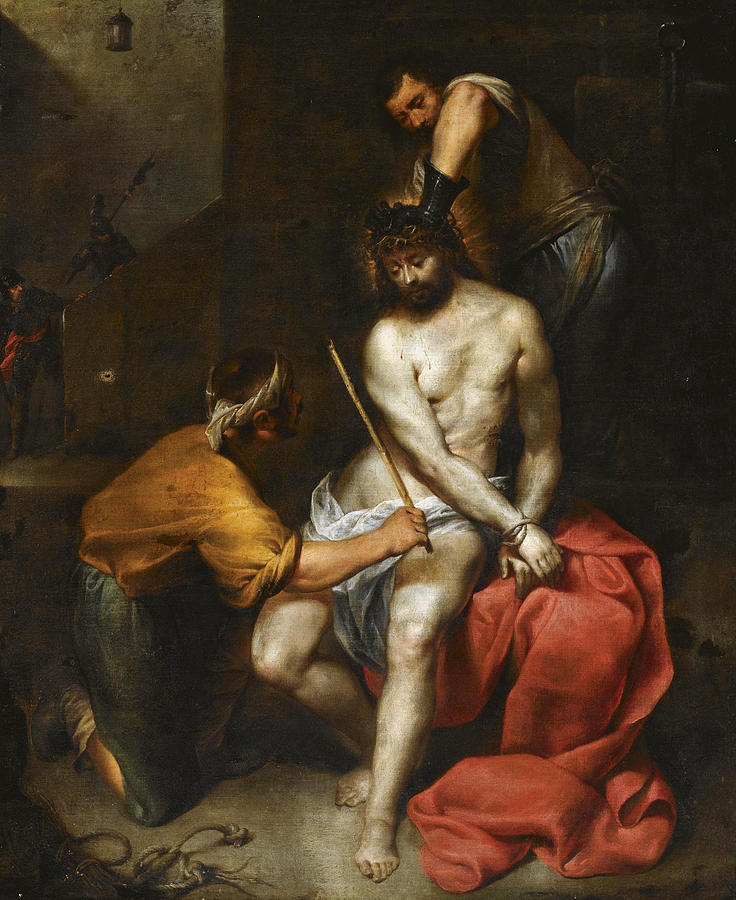 The Flagellation of Christ Painting by Antonio Maria Vassallo