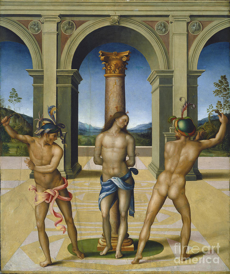 The Flagellation Of Christ Painting by Bacchiacca