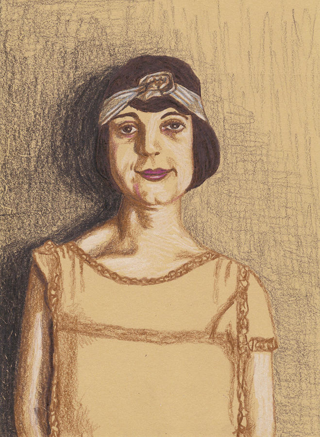 The Flapper Drawing by Jean Haynes