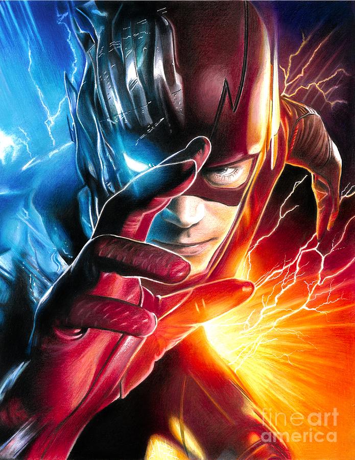 The Flash Face Drawing / The Flash Savitar God Of Speed Drawing By