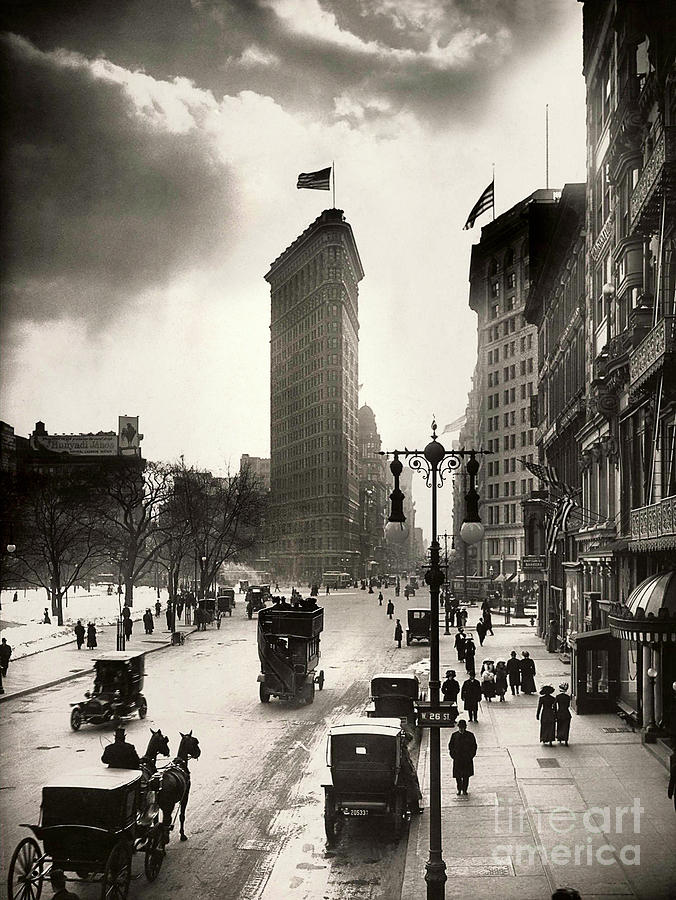 Times Square Photograph - The Flatiron Building by Jon Neidert