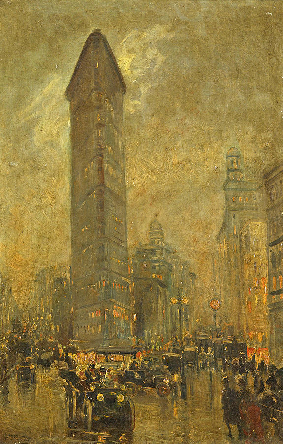 The Flatiron. New York Painting by Alfred East