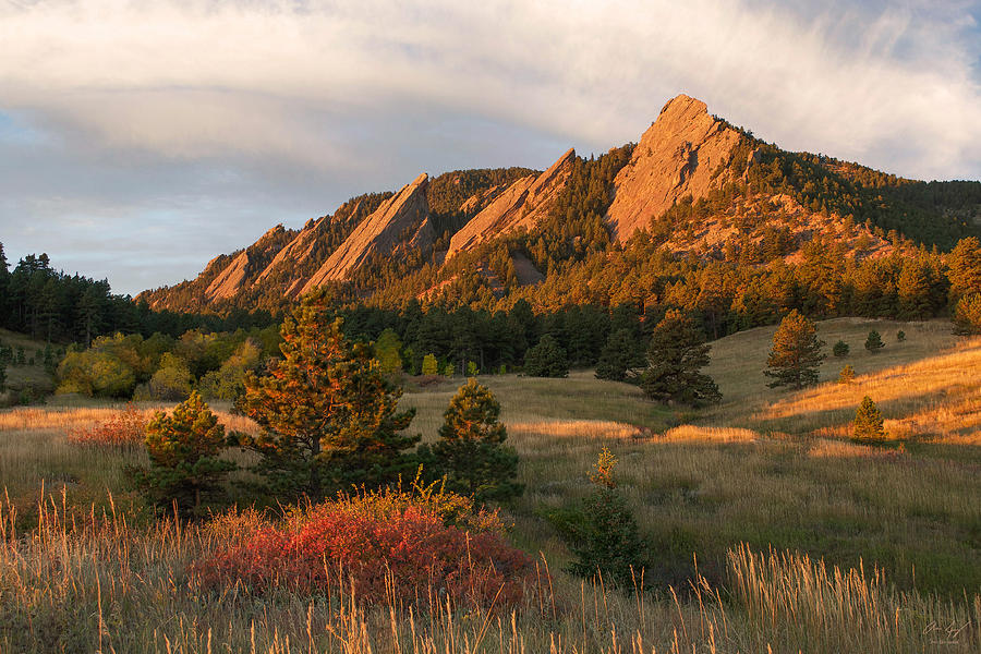 The Flatirons - Autumn Photograph by Aaron Spong