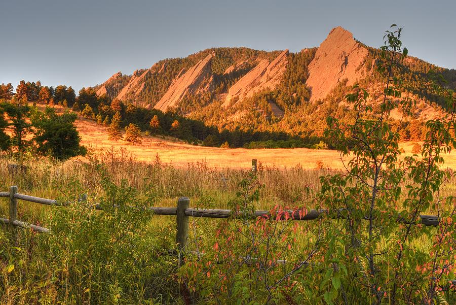 The Flatirons Boulder Colorado from Chautauqua Park Photograph by Toby McGuire