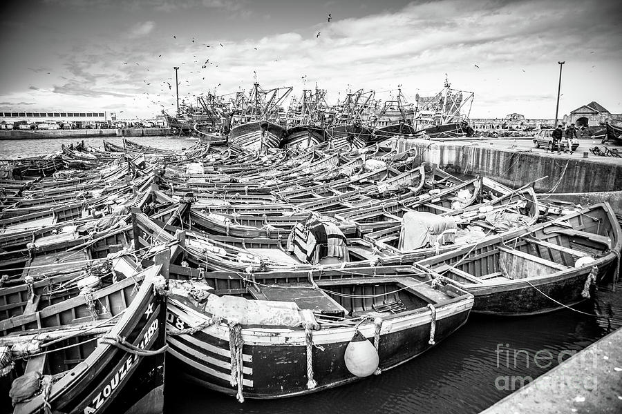 Sunset Photograph - The Fleet in Monochrome by Rene Triay FineArt Photos