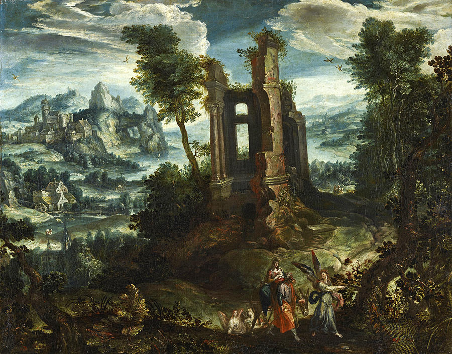 The Flight into Egypt Painting by Lodewijk Toeput