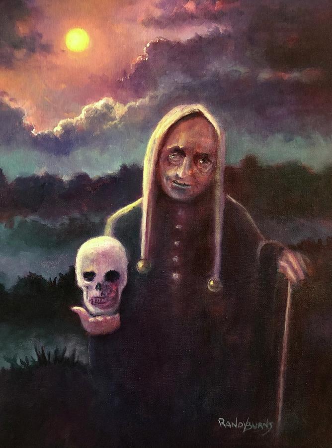 The Floating Skull Painting by Rand Burns