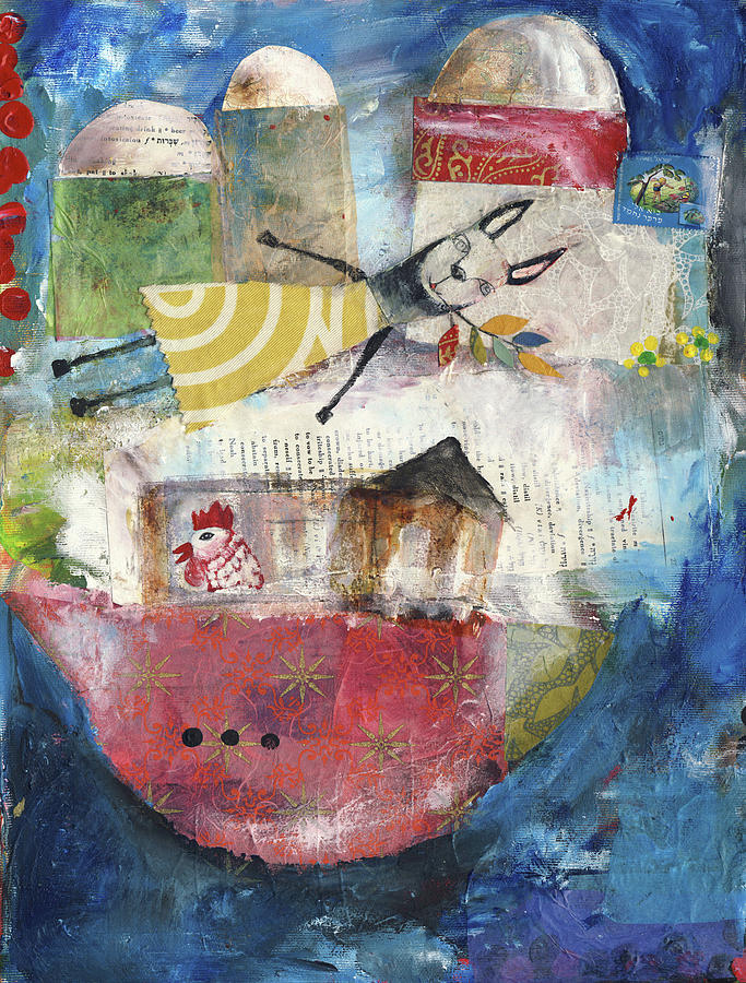 Noah Painting - The Flood by Susie Lubell Noah Painting - The Flood by Susie Lubell