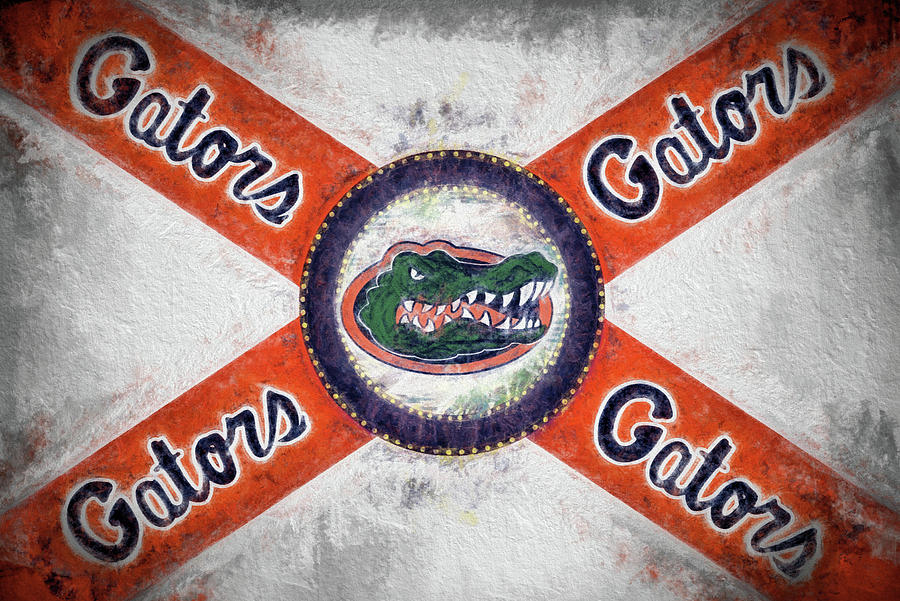The Florida Gators State Flag Digital Art by JC Findley
