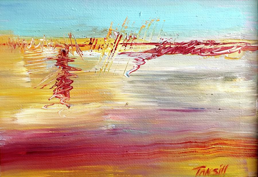 Abstract Painting - The Flow by Tansill Stough