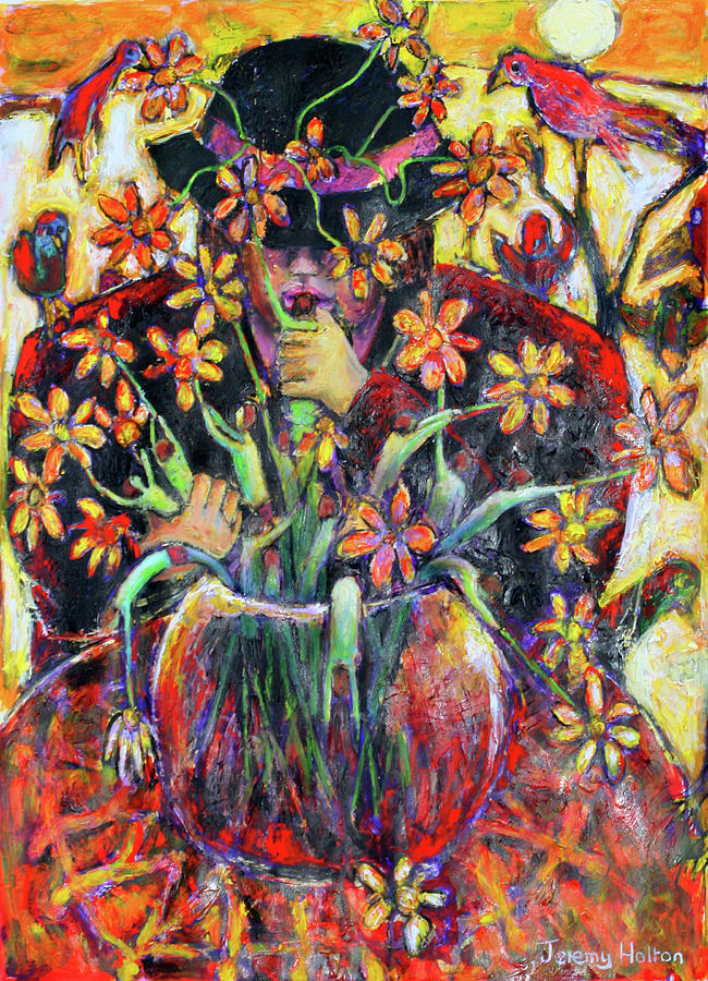 The flower arranger Painting by Jeremy Holton