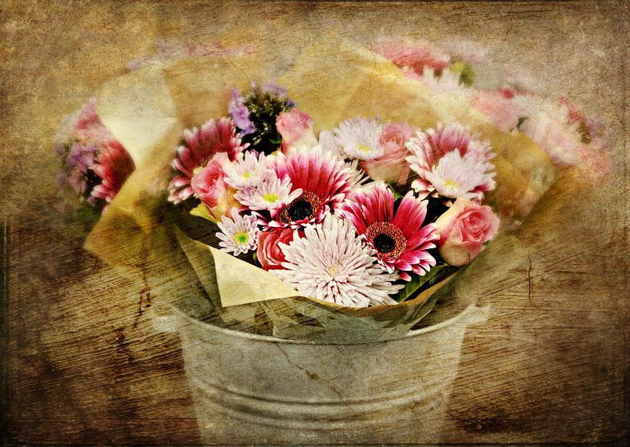 The Flower Bucket Photograph by Diana Angstadt