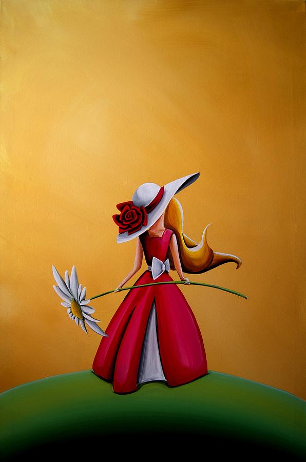 The Flower Girl Painting by Cindy Thornton