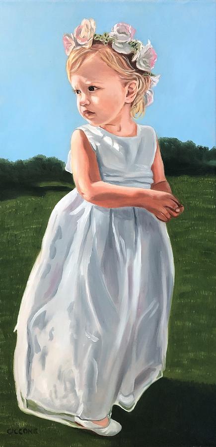 The Flower Girl Painting by Jill Ciccone Pike