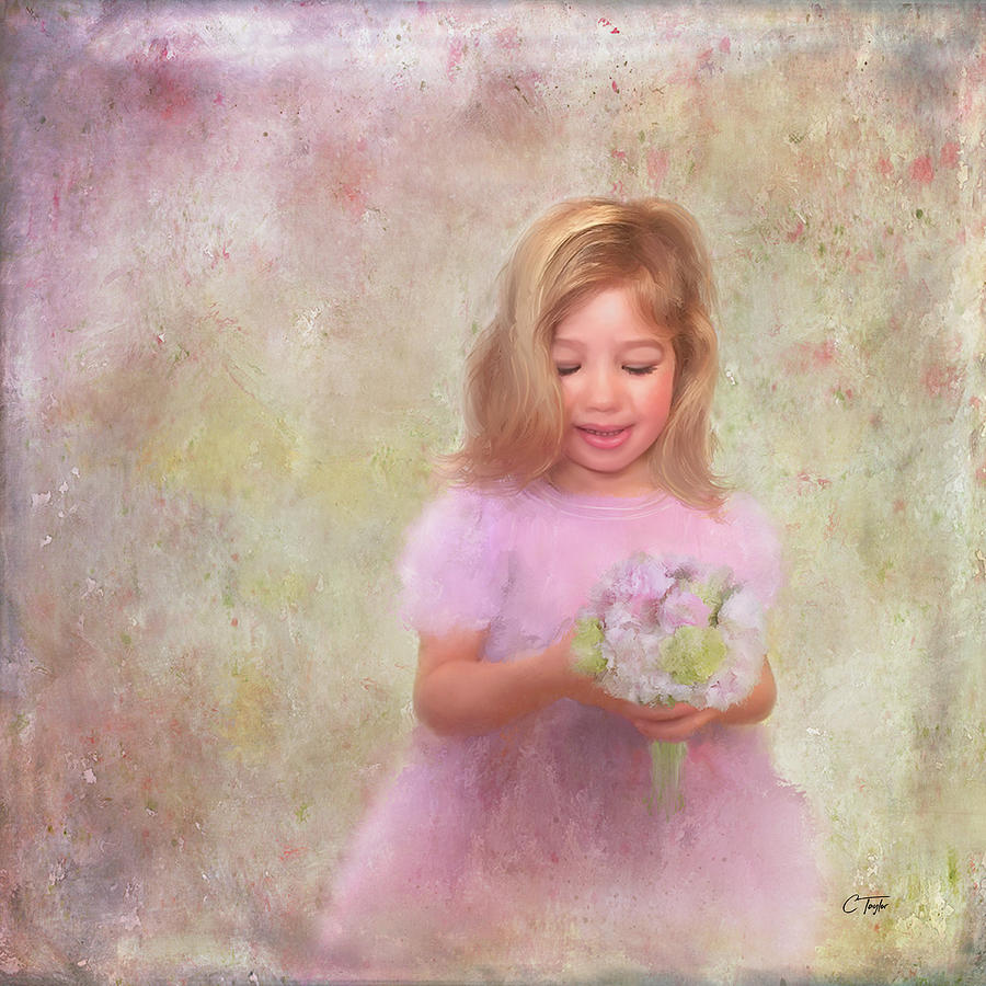The Flower Princess Mixed Media by Colleen Taylor