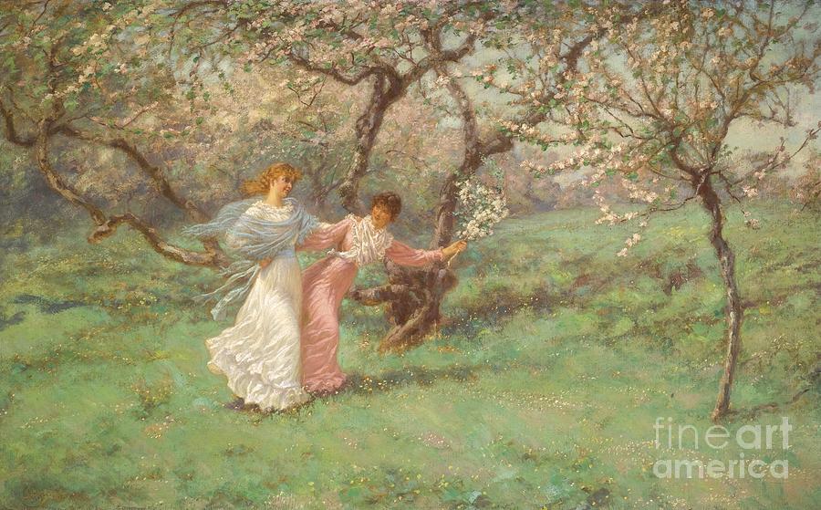 William John Hennessy Painting - The Flowers Of May by MotionAge Designs