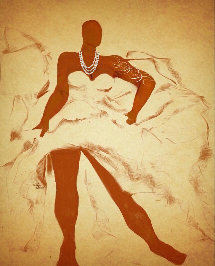 The Flowing Lady Digital Art by Romaine Head