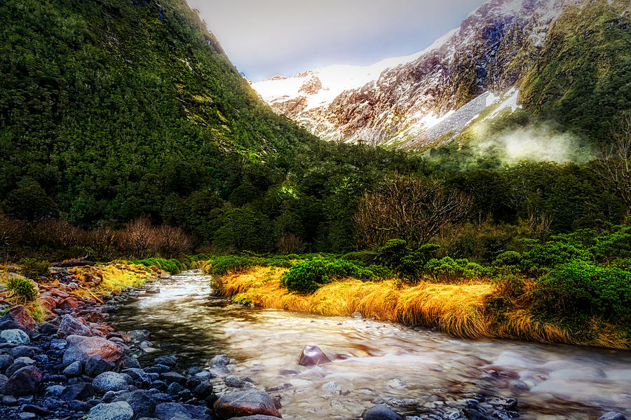 The Flowing Waters of Monkey Creek Photograph by Paul Sommers - Fine ...